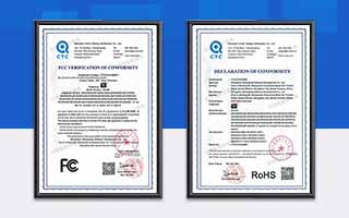 中航軟件榮獲FCC、RoHS認證證書